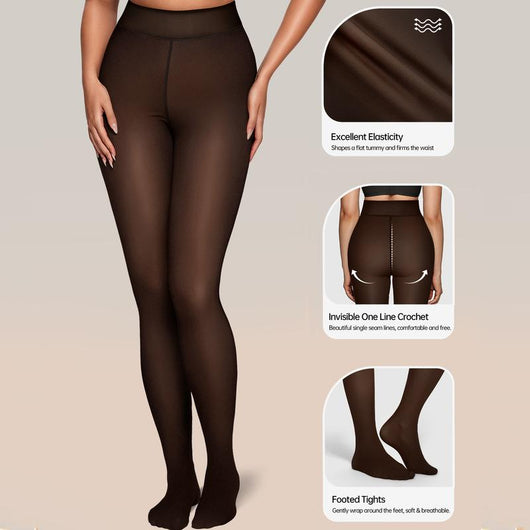 Fleece-Lined Thermal Tights