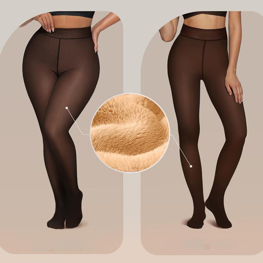 Fleece-Lined Thermal Tights